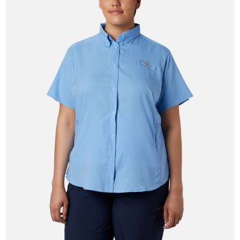 Columbia Overhemd Dames, PFG Tamiami II Short Sleeve Plus Size Wit, 70LDGKCMH